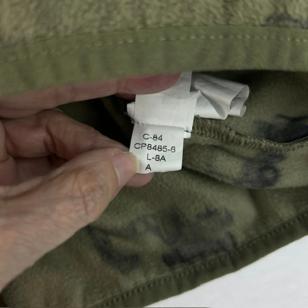 The Childrens Place Boys Olive Green Construction Vehicle Fleece Quarter Zip 5T